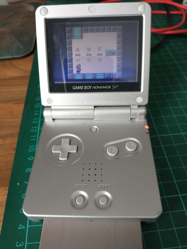 GBA SP playing Super Mario Land 2